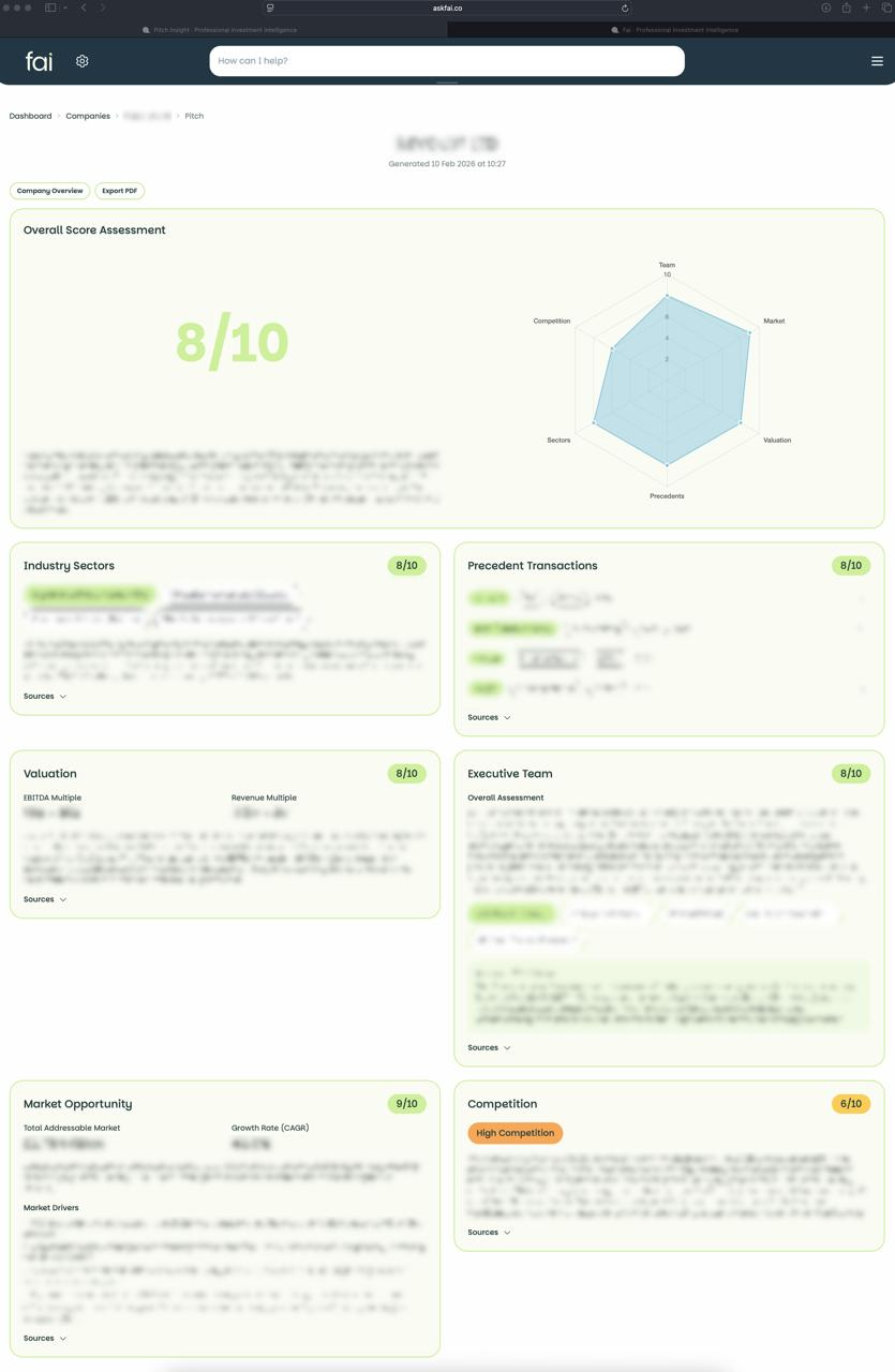 Pitch product screenshot
